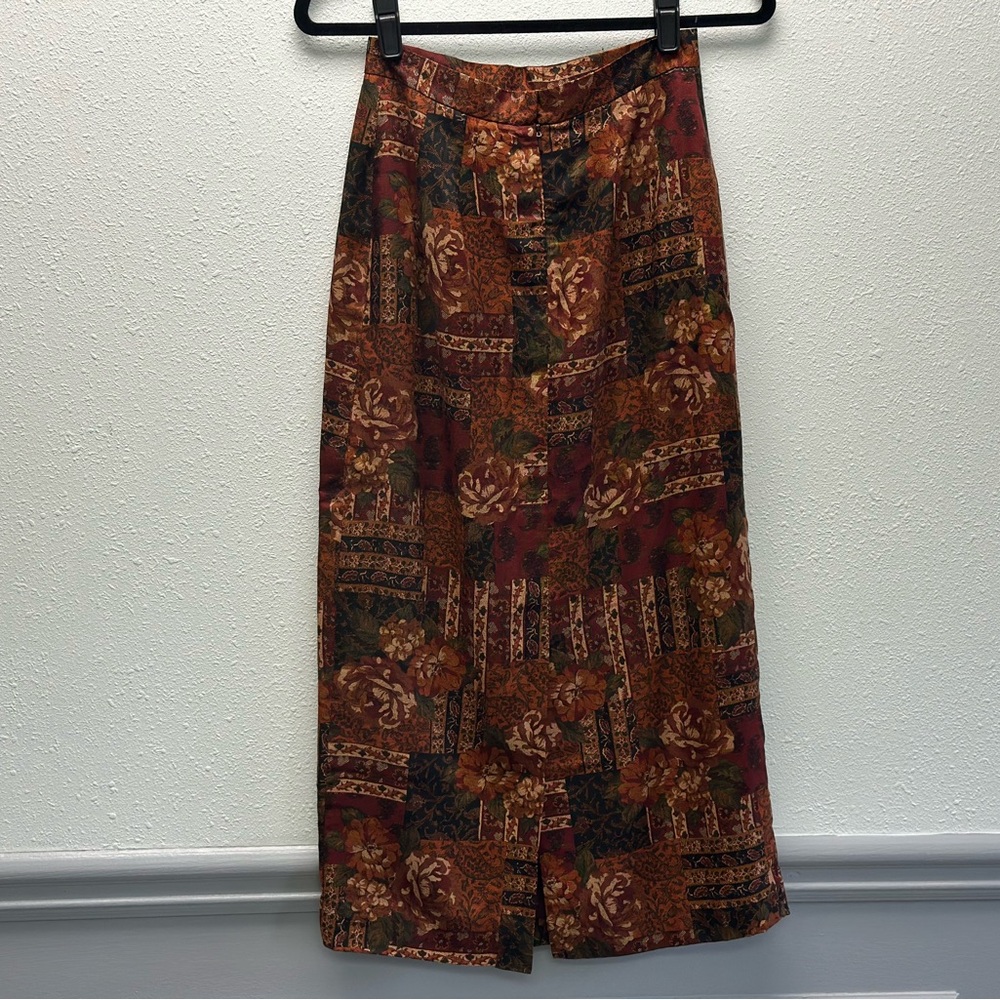 Talbots Multicolor Patchwork Maxi Skirt - image 5